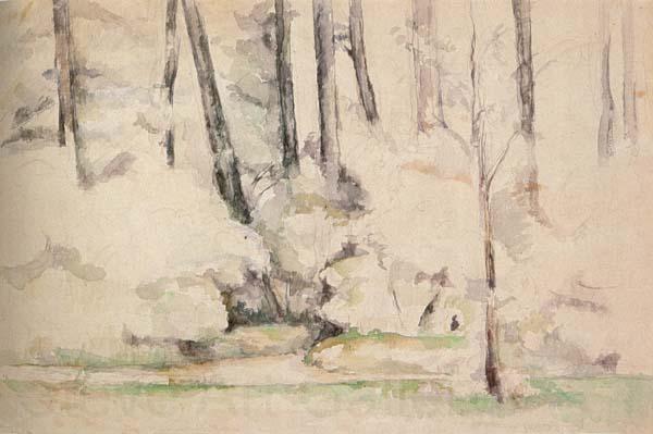 Paul Cezanne Sous-bois Spain oil painting art